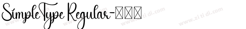 SimpleType Regular字体转换